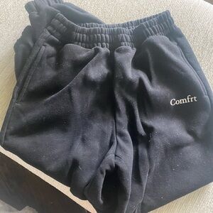 Comfrt Women's Black Track Pants